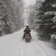 Snowmobile in White Mountain National Forest