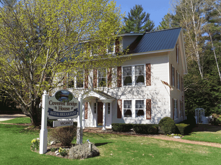 Covered Bridge House in Spring